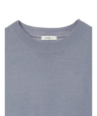 earth music&ecology バックヘムプリーツチュニック Blue