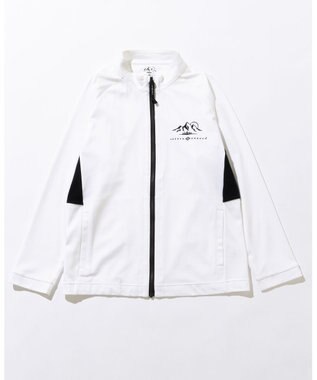 JOSEPH ABBOUD MOUNTAIN 【接触冷感性/速乾性/放湿性】 ICE PACKリバー天竺 ZIP アウター ホワイト系