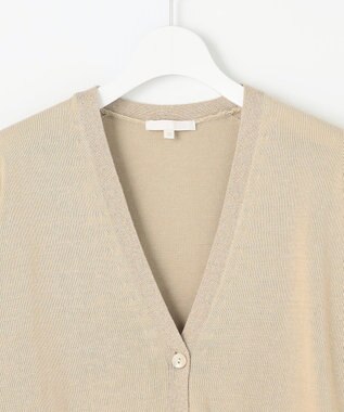 自由区 S 【カタログ掲載・洗える】エンブレムニット カーディガン ベージュ