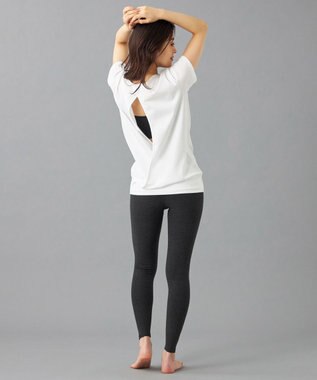 Chacott Chacott BALANCE PeachMoku レギンス ダークグレー杢