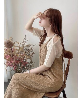 Green Parks ＪＱＤカットワンピース Beige