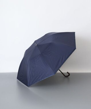 AURORA BLAO (ブラオ) 切り継ぎテープ柄 晴雨兼用傘(折りたたみ傘) ダークネイビー