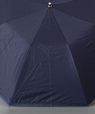 AURORA BLAO (ブラオ) 切り継ぎテープ柄 晴雨兼用傘(折りたたみ傘) ダークネイビー