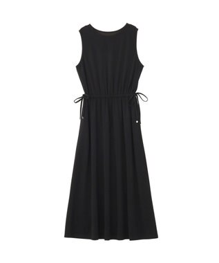 YECCA VECCA 【接触冷感】カットノースリーブワンピース Black