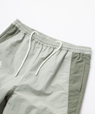 OP／FILA 【Kappa】 ワイドシルエット バンダナイロントラックパンツ グレー