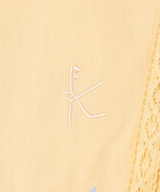 組曲 KIDS 【150-160㎝】 フラワーエンブロイダリーブラウス レモン