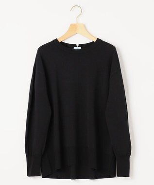 組曲 【WEB限定カラーあり】MINA バックリボンニットプルオーバー ブラック系