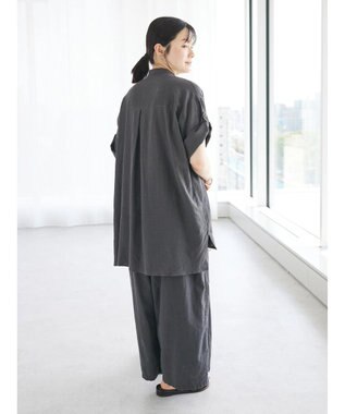CRAFT STANDARD BOUTIQUE 【キナリノ別注】リネンレーヨンWポケットシャツ Charcoal Gray