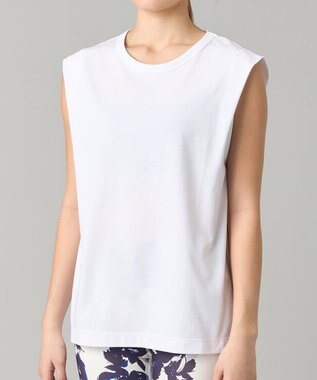 Chacott Handsome Cotton ノースリーブTシャツ ホワイト