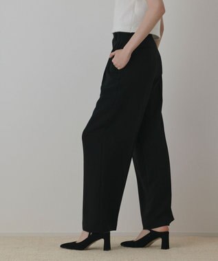 GRACE CONTINENTAL ハイウエストワイドパンツ ブラック