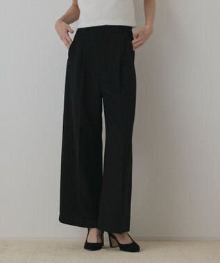 GRACE CONTINENTAL ハイウエストワイドパンツ ブラック