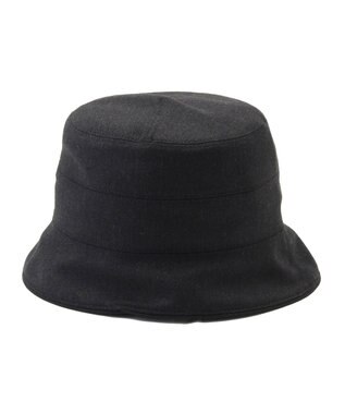 MOONBAT FURLA(フルラ)ツイードダウン ハット 帽子 UVカット サイズ調整 日本製 ブラック