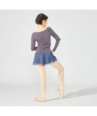 Chacott ショートスパッツ付スカート アイアンブルー