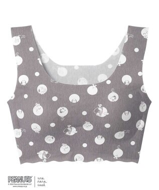 une nana cool MADE WITH PEANUTS 【綿混】フラット仕上げノンワイヤーブラジャー BR