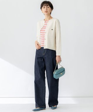 23区 【洗える】コンフォートストレッチ ニット カーディガン アイボリー系