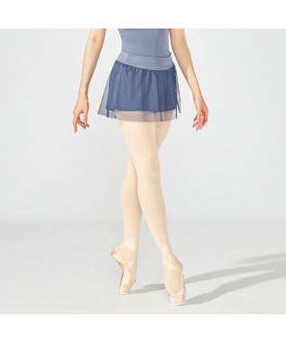 Chacott ショートスパッツ付スカート アイアンブルー