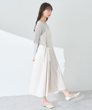 earth music&ecology サイドリボンラップ風キャミワンピース