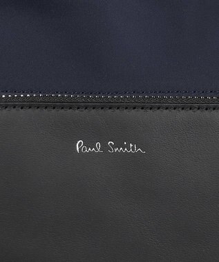 Paul Smith ナイロンブライトストライプトリム リュック ネイビー