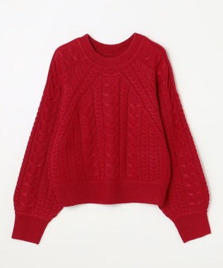 ANY ソフトタッチケーブル２ＷＡＹニット レッド