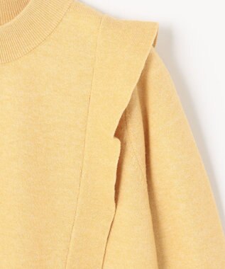 ANY SIS 【洗える】袖フレアーレイヤード ニット ライトイエロー系