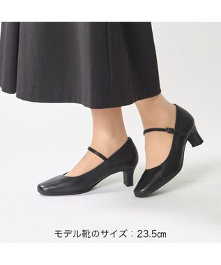 ing <ing>【3E】スクエアトゥパンプス ブラック