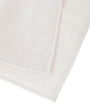 Maison de FLEUR リボンフレーム刺繍タオルハンカチ Ivory