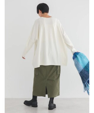 AMERICAN HOLIC バイパチポンチョライクＢＩＧニットチュニック Ivory