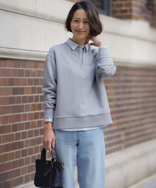 J.PRESS LADIES S 【洗える】BASIC STRETCH DENIM ボーイフィット デニム ブリーチ系
