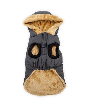 PET PARADISE ペットパラダイス 防寒フード付コート 小型犬 ブラック