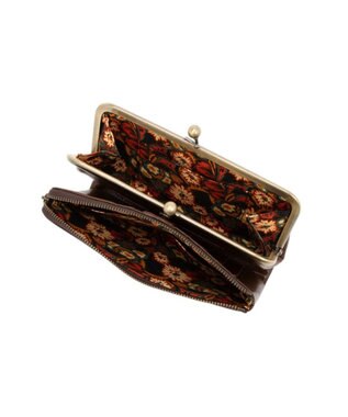 ANNA SUI マチルダ 二つ折り口金長財布 ブラウン