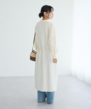 CRAFT STANDARD BOUTIQUE インド製 カットワークシシュウワンピース Natural