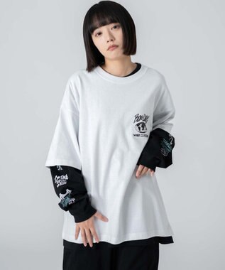 WEGO 【ユニセックス着用ITEM】別注BENDAVISアンサンブルグラフィックT ホワイト