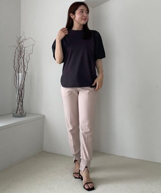 UNFILO BEAUTY FORM シアースリーブＴシャツ チャコールグレー