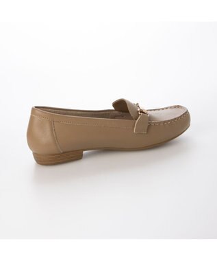 ing <ing>【３E】【サスティナブル】ビット付きモカシューズ ライトベージュ