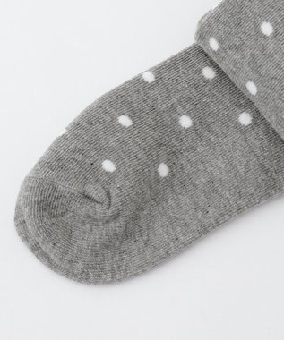 ANY KIDS ハイソックス（ドット&パール） グレー