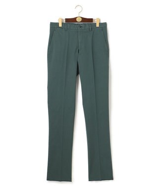 J.PRESS MEN オーガニックコットントリコチンストレッチ スローンパンツ ダークグリーン系