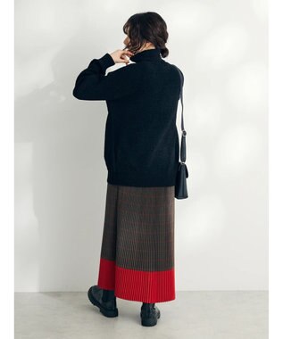 CRAFT STANDARD BOUTIQUE 洗えるコードモールタートルネックプルオーバー Black