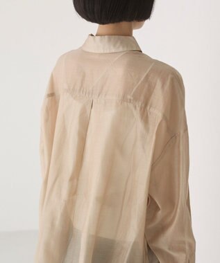 WEGO 【ANGIE VINTAGE】シアーシャツ ライトベージュ