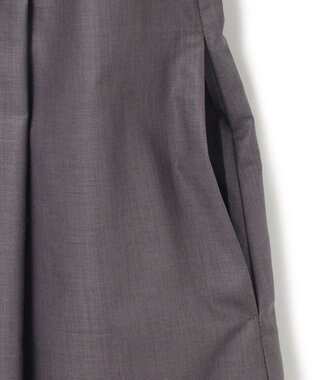 23区 L 【洗える】ラスターローン フロントタック ワンピース グレー系