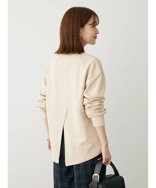 Green Parks ・ＳＵＧＡＲ　ＳＰＯＯＮ　バックスリットウラケスウェット Light Beige