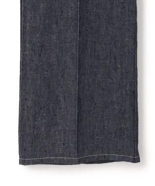 BEIGE， 【洗える】CUPHEA / センタープレス入りフレアパンツ Indigo