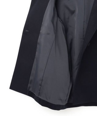 23区 【CLASSY.1月号掲載】ウールカシミヤビーバー フード付き ショートコート ネイビー系