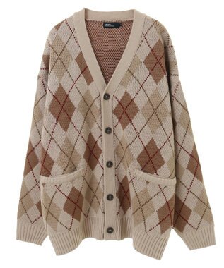 CRAFT STANDARD BOUTIQUE アーガイル柄カーディガン Ivory