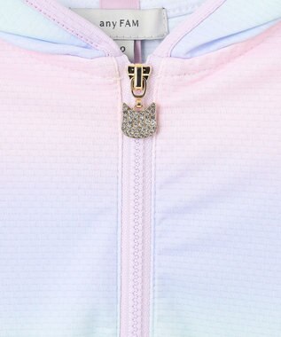 ANY KIDS サラサラ UVカット パーカー レインボー