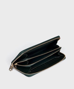 Paul Smith ベジタン ラウンドジップ 長財布 ダークグリーン