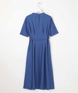 ANY SIS ジョーゼットジャージー ワンピース ブルー