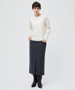 BEIGE， 【Precious 2月号掲載】LAC / 2WAYストレッチIラインスカート C.Gray