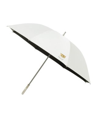 MOONBAT 【 遮光率100％/遮熱/UV】PAUL&JOE ACCESSOIRES(ポール&ジョー) 晴雨兼用日傘 ヌネット ネコ 長傘 ホワイト