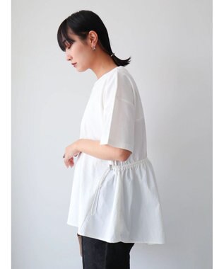 Green Parks 脇ドロストドッキングプルオーバー White