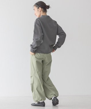 AMERICAN HOLIC モックネック裏起毛プルオーバー Charcoal Gray